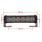 2 PCS 6 inch 6 LED 2 x 18W Car Flash Warning Light Red + Blue Change White Waterproof Emergency Light, DC 12V, Light Red + Blue Change White