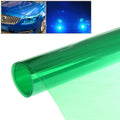 Protective Decoration Flash Point Car Light Membrane /Lamp Sticker, Size: 195cm x 30cm, Crystal Green, Matte Black, Dark Blue, Grey Black, Dark Black, Baby Blue, Fluorescent Green, Pink