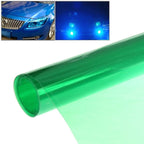 Protective Decoration Flash Point Car Light Membrane /Lamp Sticker, Size: 195cm x 30cm, Crystal Green, Matte Black, Dark Blue, Grey Black, Dark Black, Baby Blue, Fluorescent Green, Pink