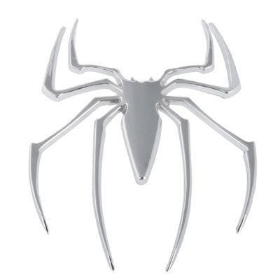 Metal Spider Style Chrome Badges, Spider Spider