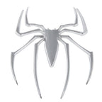 Metal Spider Style Chrome Badges, Spider Spider