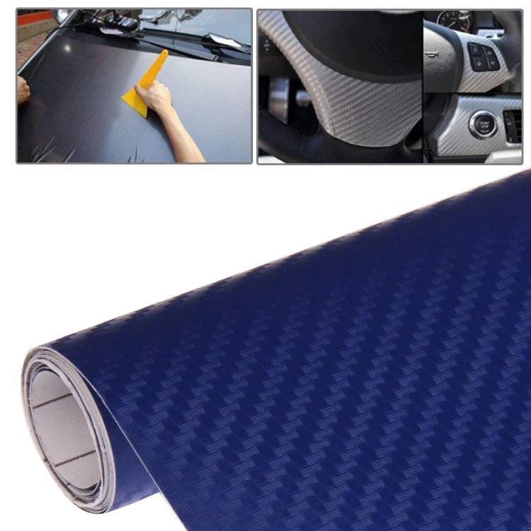 Car Decorative 3D Carbon Fiber PVC Sticker, Size: 127cm x 50cm – Durable Build, Easy to Use Dark Blue