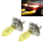 2 X H7 HOD Halogen Bulbs 12V 100W 2400 LM 3500K Yellow Light Headlights, H7 H7