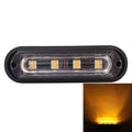 12W 720LM 4-LED 18 Flash Patterns Car Strobe Emergency Warning Light Lamp, DC 12V, 4-LED Yellow Light 4-LED Yellow Light S-CMS-3342Y