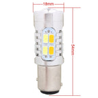 2PCS 1157/BAY15D 10W 700LM Yellow + White Light 20-LED SMD 5630 Car Brake Light Lamp Bulb, Constant Current, DC 12-24V, 1157