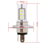H4 4.2W 630LM White Light 21 LED 2835 SMD Car Headlamp Bulb, Constant Current, DC 12-24V, H4 4.2W