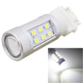2 PCS T25 4.2W 630LM White Light Dual Wires 21 LED 2835 SMD Car Brake Light Daytime Running Light Bulb, DC 12V, T25 Dual Wires T25 Dual Wires