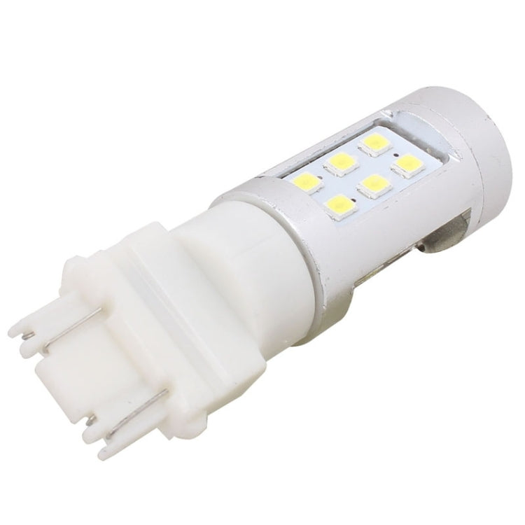 2 PCS T25 4.2W 630LM White Light Dual Wires 21 LED 2835 SMD Car Brake Light Daytime Running Light Bulb, DC 12V, T25 Dual Wires