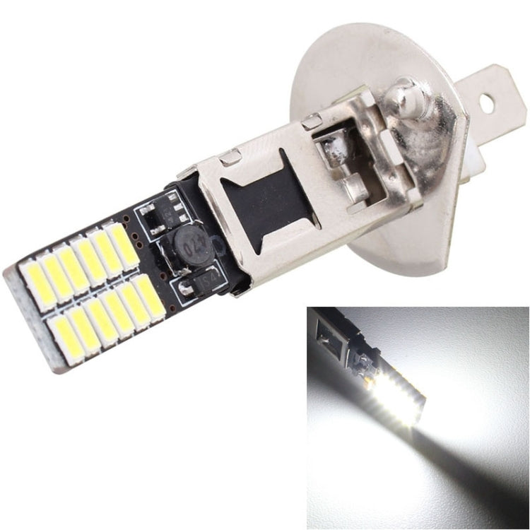 2 PCS H1 4.8W 720LM 6500K White Light 24 LED SMD 4014 Error-Free Canbus Car Clearance Lights Lamp, DC 12V, H1+4.8W 720LM/6500K H1+4.8W 720LM 6500K