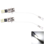 2 PCS H3 4.8W 720LM 6500K White Light 24 LED SMD 4014 Error-Free Canbus Car Clearance Lights Lamp, DC 12V, H3+4.8W 720LM/6500K H3+4.8W 720LM 6500K