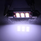 2 PCS 39mm 3.5W 180LM White Light 12 LED SMD 4014 CANBUS License Plate Reading Lights Car Light Bulb, 3.5W 39mm