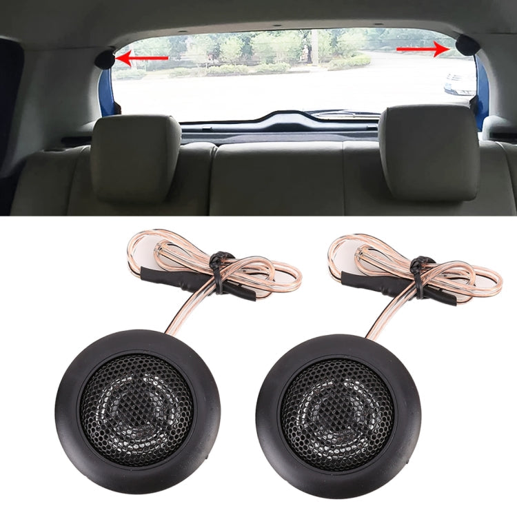 2 PCS 500W High Efficiency Mini Dome Tweeter Speakers for Car Audio System Default Title