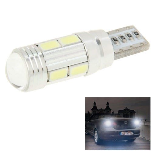 T10 4W White 200LM 10 LED SMD 5730 Backup Reverse Light Turn Signal Bulb for Vehicles, DC 12V, T10 T10
