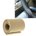 PU Leather Steering Wheel Cover With Needle and Thread, Size: 54x10.5cm, S-CMS-7771A, S-CMS-7771B S-CMS-7771A