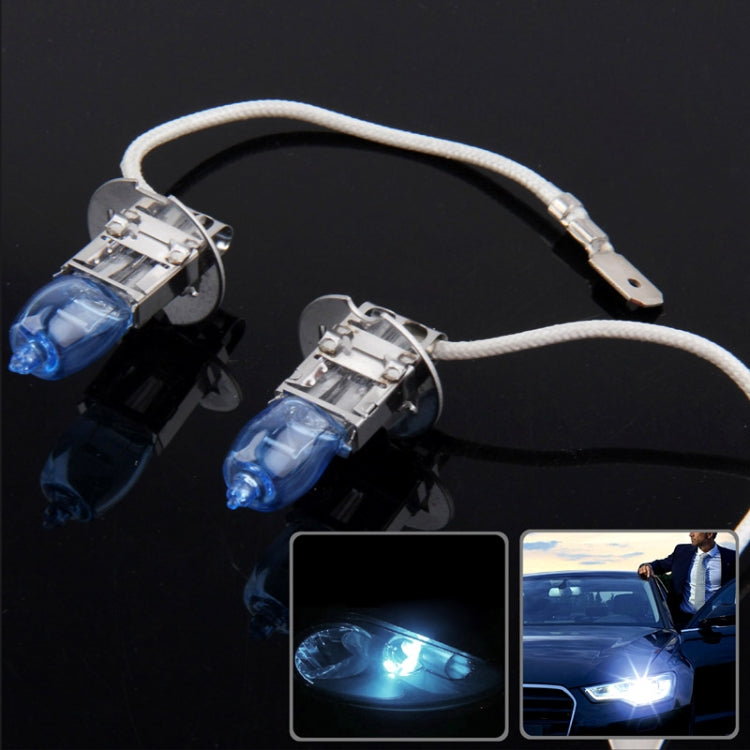 Halogen Bulb, Super White Car Headlight Bulb, 12 V / 100W, 6000K 2400 LM (Pair), HOD H3, HOD H7, HOD 9005, HOD H4, HOD 9006