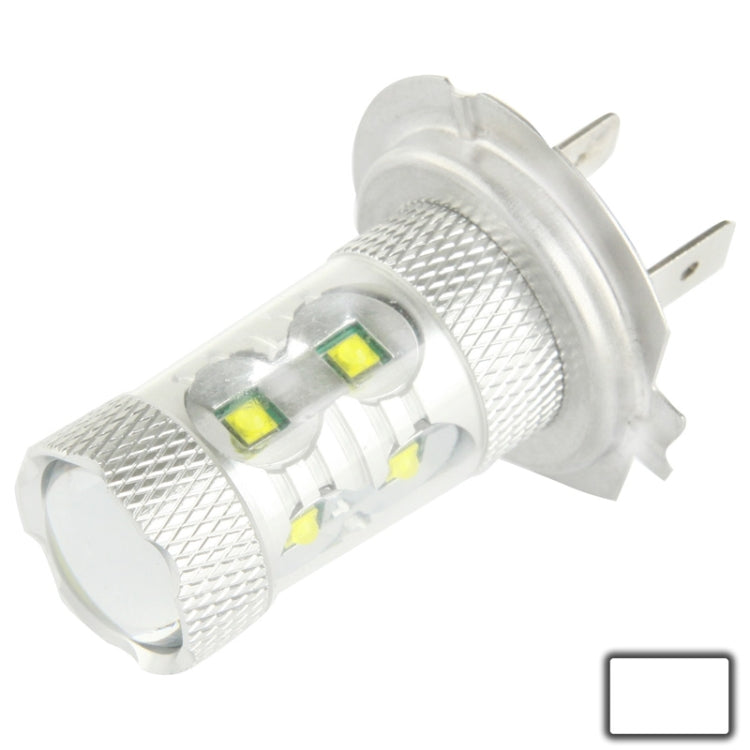 H7 60W White 12 CREE LED Fog Light for Vehicles, DC 12-30V, H7 – Durable Build, Easy to Use H7