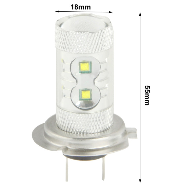 H7 60W White 12 CREE LED Fog Light for Vehicles, DC 12-30V, H7 – Durable Build, Easy to Use