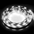 5 PCS 1.7W 60 LED 3528 SMD Waterproof Flexible Car Strip Light, DC 12V, Length: 1m, White Light, Blue Light White Light White Light