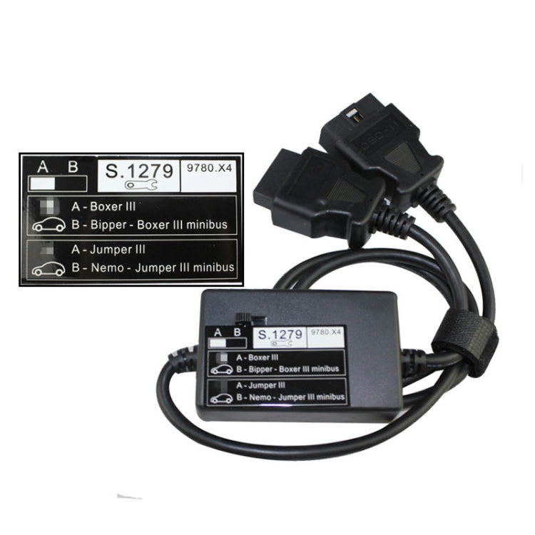 S1279 Lexia PP2000 Diagnostic Connector Module for Peugeot Citroen (Nemo, Bipper, Boxer III, Jumper III), Diagnostic Connector Module