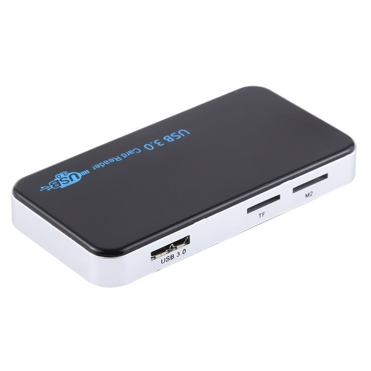 USB 3.0 Card Reader, Super Speed 5Gbps, Support CF / SD / TF / M2 / XD / MS Card, Plastic Shell – Durable Build, Easy to Use