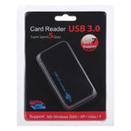USB 3.0 Card Reader, Super Speed 5Gbps, Support CF / SD / TF / M2 / XD / MS Card, Plastic Shell – Durable Build, Easy to Use