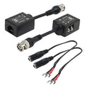 2 PCS Passive Video Balun CCTV Network UTP BNC Default Title