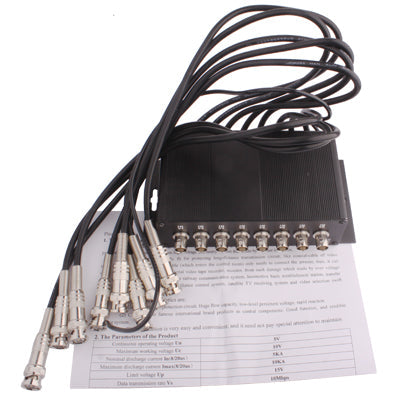 8 Channel CCTV BNC Surge Arrester Surge Protector Device (CoaxJK/ V8), CoaxJK/ V8 – Durable Build, Easy to Use