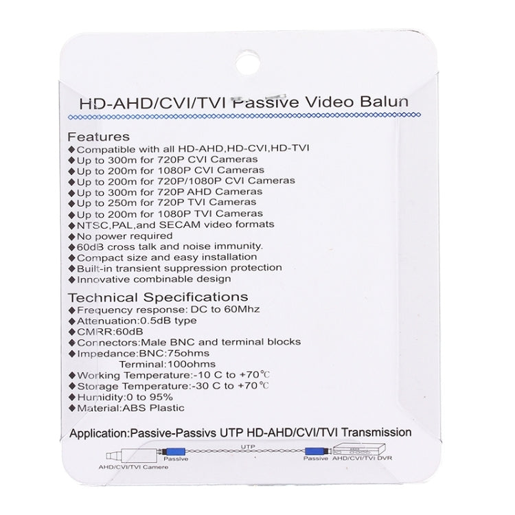 2 PCS HD 202E Enhanced Version Coaxial CVI/TVI/AHD 1CH Passive Transceiver Video Balun, 202E – Durable Build, Easy to Use