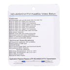 2 PCS HD 202E Enhanced Version Coaxial CVI/TVI/AHD 1CH Passive Transceiver Video Balun, 202E – Durable Build, Easy to Use