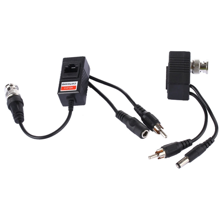 2 PCS HD 213B-C Coaxial CVI/TVI/AHD Video Audio Power Balun Transceiver, 213B-C 213B-C