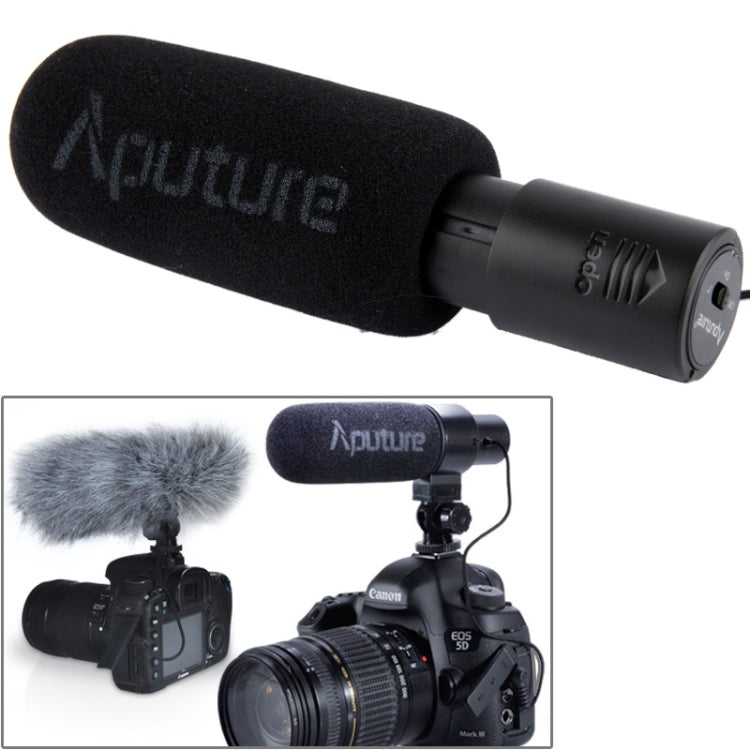 Aputure V-MIC D1 Directional Condenser Shotgun Microphone, Support 360 Degree Pan / 180 Degree Tilt Default Title