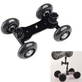 DEBO First Generation Camera Truck / Floor Table Video Slider Track Dolly Car for DSLR Camera / Camcorders, Black – Durable Build, Easy to Use Black Black