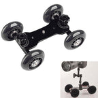 DEBO First Generation Camera Truck / Floor Table Video Slider Track Dolly Car for DSLR Camera / Camcorders, Black – Durable Build, Easy to Use Black Black