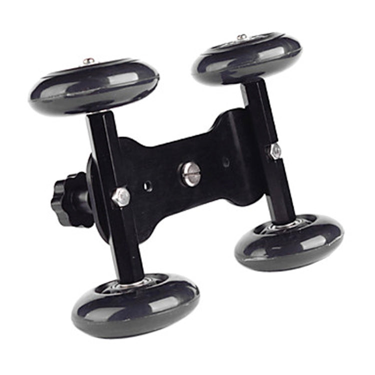 DEBO First Generation Camera Truck / Floor Table Video Slider Track Dolly Car for DSLR Camera / Camcorders, Black – Durable Build, Easy to Use