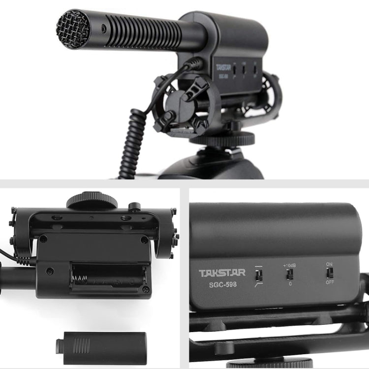 SGC-598 Condenser Recording Microphones Professional Photography Interview Dedicated Microphones for DSLR & DV Camcorder – Magnetic