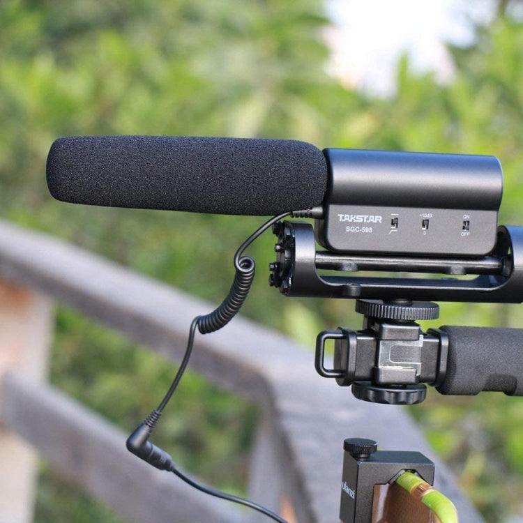 SGC-598 Condenser Recording Microphones Professional Photography Interview Dedicated Microphones for DSLR & DV Camcorder – Magnetic