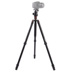Triopo MT-2804C Adjustable Portable Aluminum Tripod with NB-2S Ball Head for Canon Nikon Sony DSLR Camera, MT-2804C (Black), MT-2804C (Gold) MT-2804C (Black) S-DCA-0413A