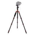 Triopo GT-2505x8.C Adjustable Portable Carbon Fiber Tripod with B-1 Aluminum Ball Head for Canon Nikon Sony DSLR Camera, GT-2505x8.C (Black), GT-2505x8.C (Gold) GT-2505x8.C (Black) S-DCA-0419A