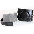 Retro Style PU Leather Camera Case Bag with Strap for Sony RX100 M3 / M4 / M5 Black