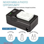 Digital Camera Battery Charger for Panasonic 007E, 007E