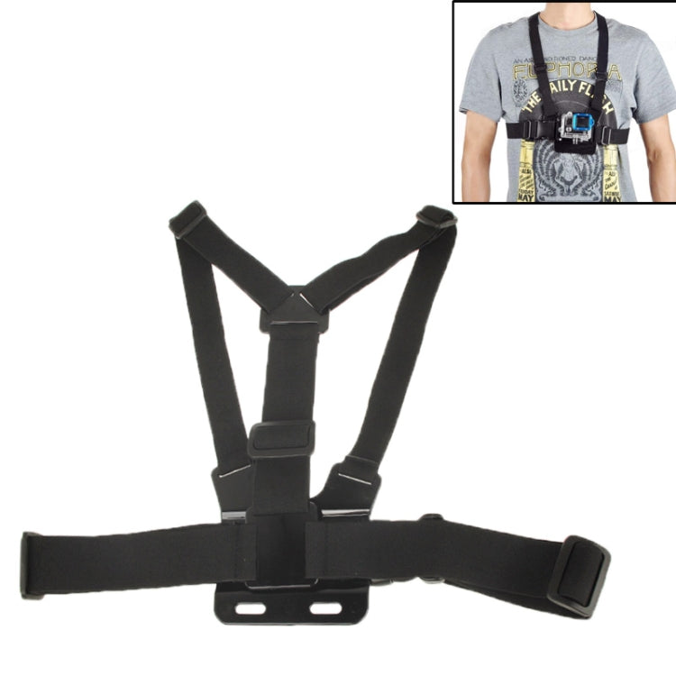 Extreme Sport Front Chest Elastic Belt Shoulder Strap Mount Holder for GoPro, Insta360, DJI and Other Action Cameras, Front Chest Front Chest