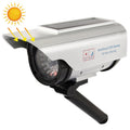 Solar Powered Realistic Looking Dummy Camera with Flashing Red LED Light, 2400 2400