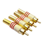 JL0924 3.5mm RCA Jack Connector (10 Pcs in One Package, the Price is for 10 Pcs), JL0924 3.5mm RCA (Red)