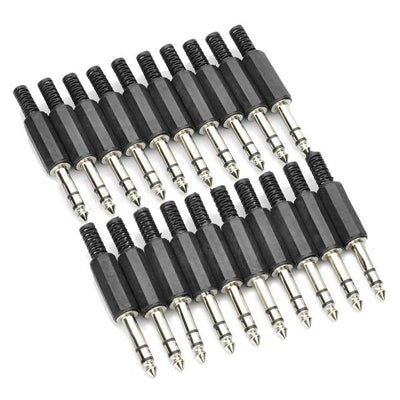 6.5mm Audio Jack Plug Adapter Connector (20 Pcs in One Package, the Price is for 20 Pcs), 6.5mm Audio 6.5mm Audio