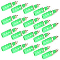 20 in 14mm DIY Binding Post Terminals, M3x45 Green