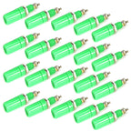 20 in 14mm DIY Binding Post Terminals, M3x45 Green