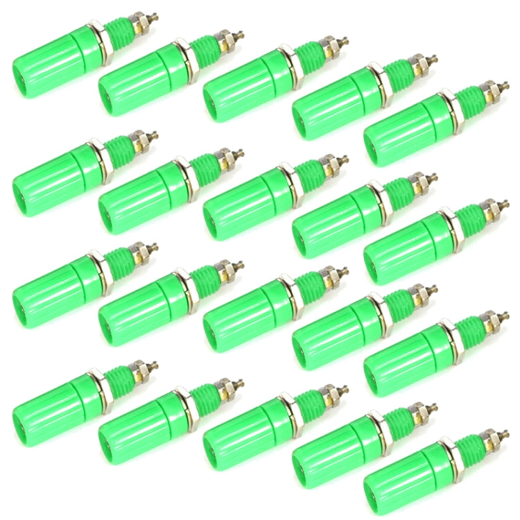 20 in 14mm DIY Binding Post Terminals, M3x45 Green