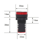 12V AD16-22D / S 22mm LED Signal Indicator Light Lamp, 12V