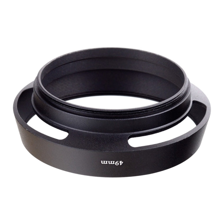 49mm Metal Vented Lens Hood for Leica, 49mm – Durable Build, Easy to Use