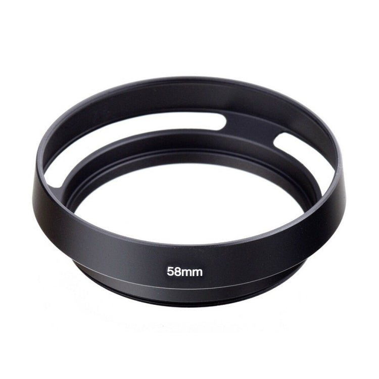Metal Vented Lens Hood for Lens with 58mm Filter Thread, 58mm 58mm